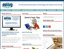 Tablet Screenshot of apcug2.org